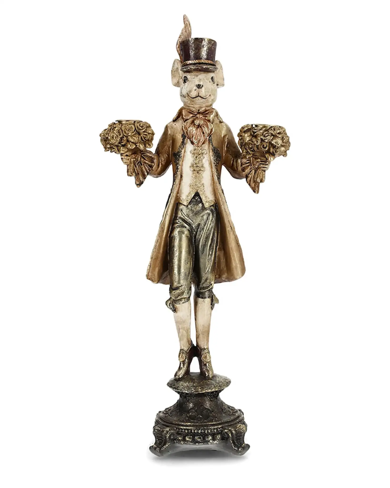 Ljusstake Musherre Aristokrat Guld 46 cm