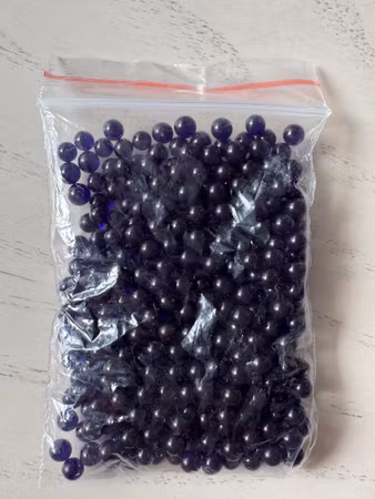 Vattenpärlor svart 7 g