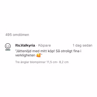 Ängel på blompinne – Vit & Guld, 11,5 cm