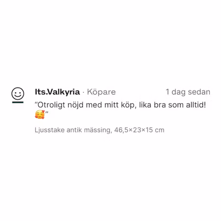 Ljusstake antik mässing