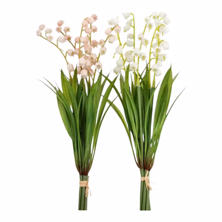Liljekonvaljdröm – 2 buketter 30 cm
