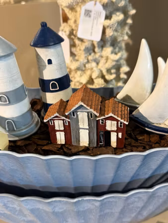 Kruka Gondol 36 cm Duvblå