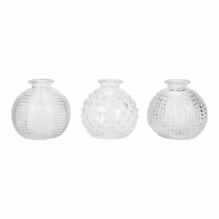 Vas Trio Glasklot 8 cm – Klar