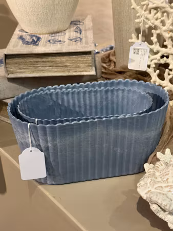 Kruka Romantik Duvblå 20 cm