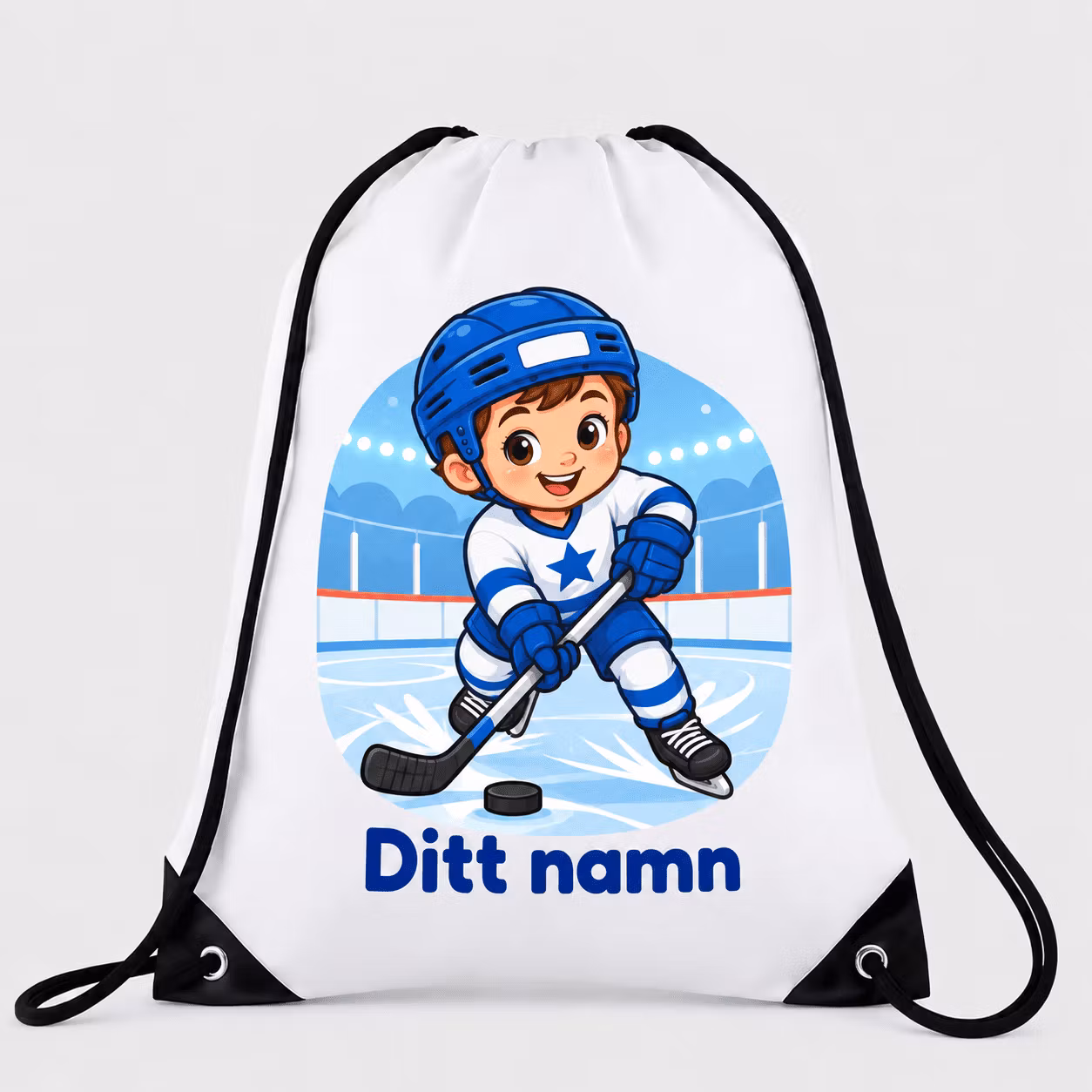 Personlig gympapåse med sportmotiv och namn