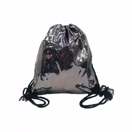 Glittrig Mörkgrå/Silver Gympapåse
