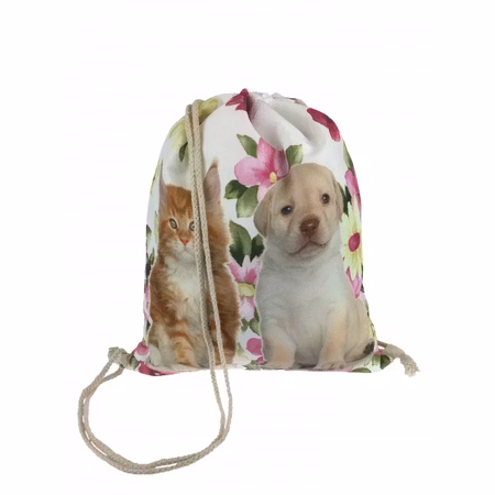 Söt Gympapåse med Hund och Kattmotiv