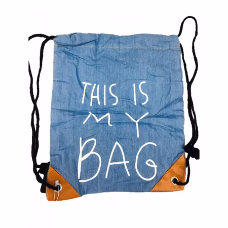 Gympapåse Jeans/Denim - 'THIS IS MY BAG'