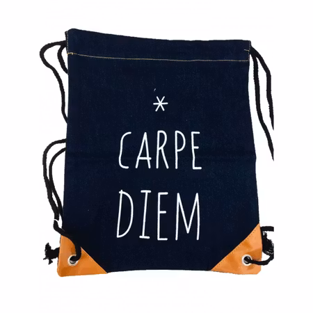 Gympapåse i Denim 'CARPE DIEM'
