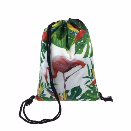 Gympapåse med Flamingos och Gröna Blommor