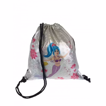 Gympapåse Sjöjungfru med Fiskar och Rosa Blommor