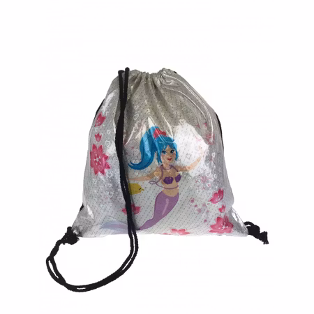 Gympapåse Sjöjungfru med Fiskar och Rosa Blommor