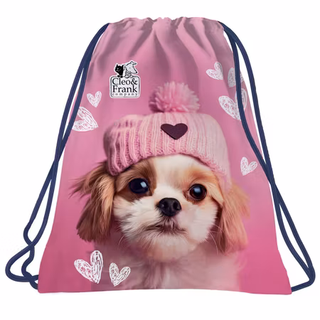 Cleo & Frank Gympapåse med Hund - Rosa och Charmig!
