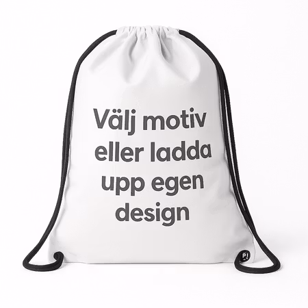 Designa din gympapåse – Vit återvunnen polyester (rPET)