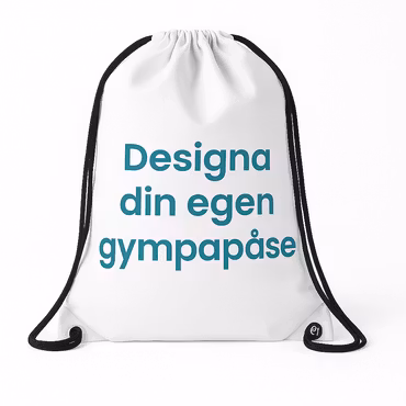Designa din gympapåse – Vit återvunnen polyester (rPET)