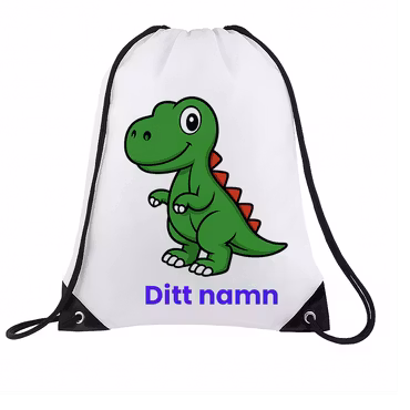 Gympapåse med Grön Dinosaurie – Personlig med Namn