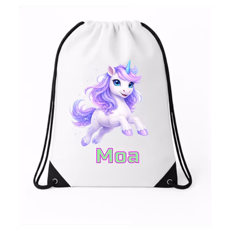 Personlig Gympapåse – Lila lekfull enhörning