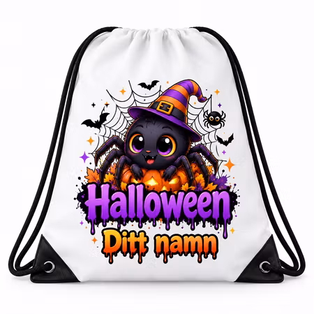 Gympapåse med söt Halloween-spindel