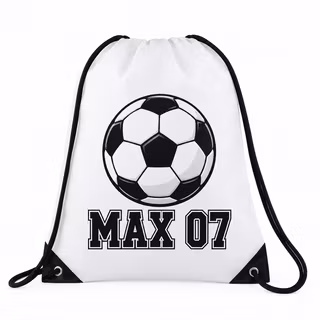 Personlig gympapåse fotboll med namn & nummer