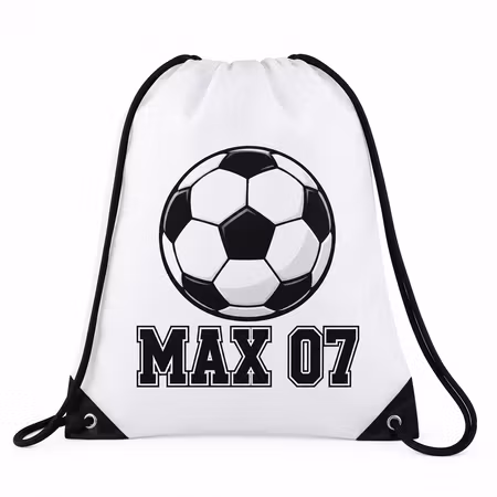 Personlig gympapåse fotboll med namn & nummer