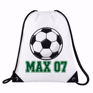 Personlig gympapåse fotboll med namn & nummer