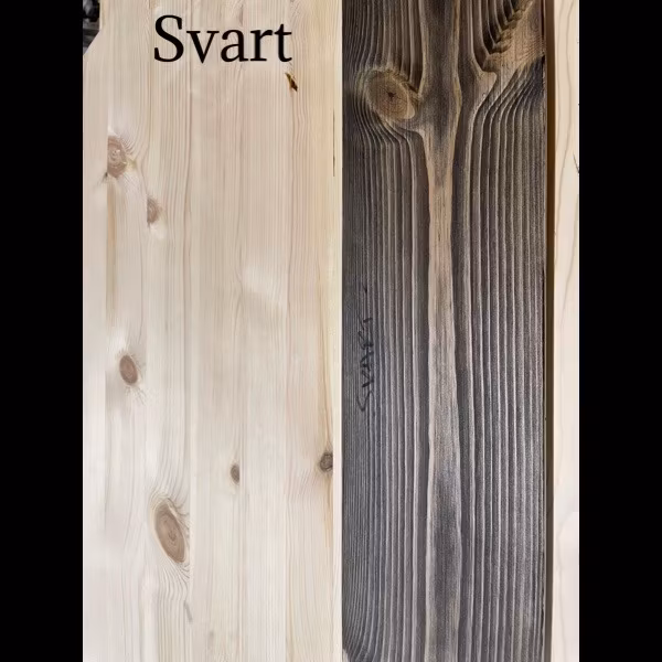 Runt matbord i kvistig Furu. Helstav