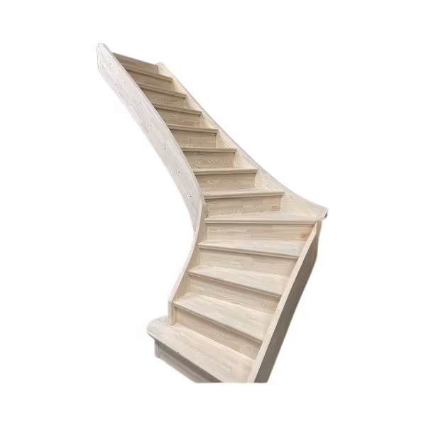 L trappa i furu med sättsteg