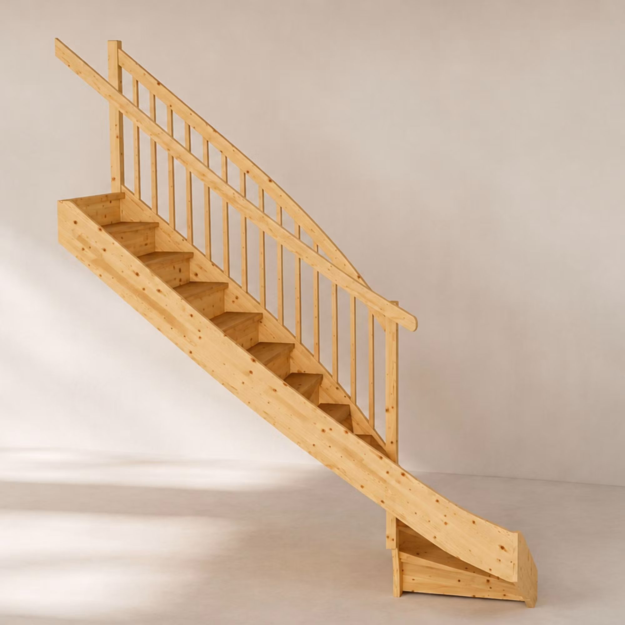 Standard L trappa med sättsteg