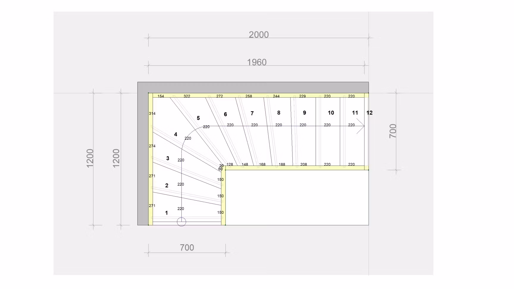 Trappor till loft (fingerskaravd ek)