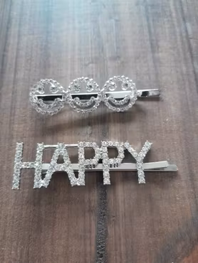Happy hårspenner i strass
