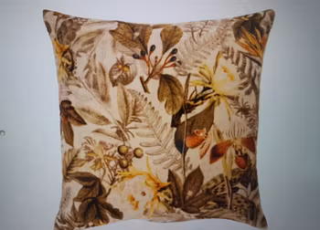 Flerfarget velour putetrekk 45x45