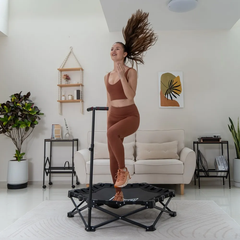 Hopfällbar studsmatta 106 cm med handtag