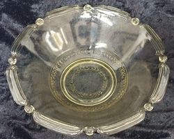 Äldre skål grönt glas 50-tal