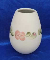 Gabriel vas i keramik dekor rosa blommor
