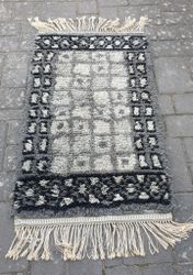 Ryamatta grå/vit 118x49
