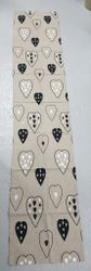 Panelgardiner beige med hjärtan 2 st
