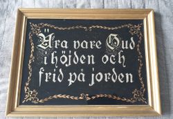 Religös tavla tidigt 1900-tal