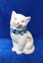 Guldkroken katt med blommor  19 cm