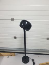 KOBRA golvlampa Fagerhults 1970/1980- tal SVART