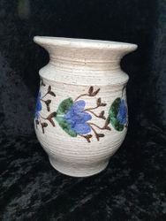 Gabriel keramik vas med blå blommor Höjd 26 cm