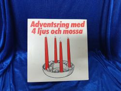 Rund keramik ljusstake för 4 ljus vit