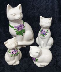 Rosa Ljung katter grupp om 4 st