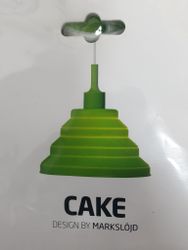 Mark slöjd silikonlampa grön CAKE