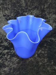 Blå tulpanvas i glas