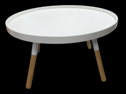 Runt  vitt brickbord diameter 80