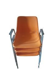 Orange stolar 6 st RETRO