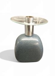 Höganäs Ljusstake med glas manschett
