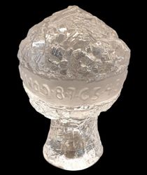 Glaskonst solur i glas 17 cm hög