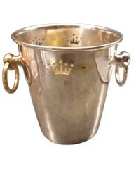 Silvrig champagne kylare