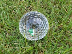Orrefors golfboll i glas